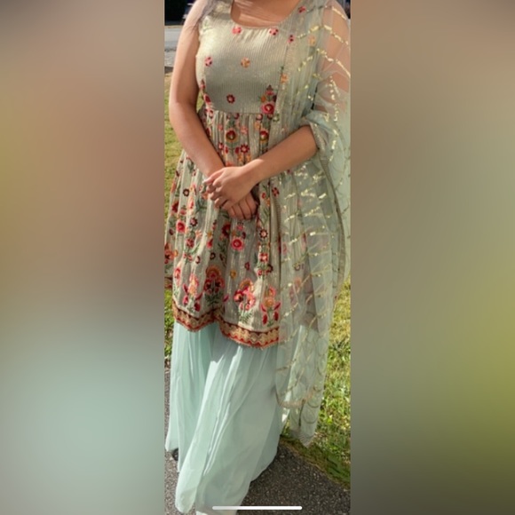 Frock-Styled Sharara Suit for Sale - Picture 1 of 5